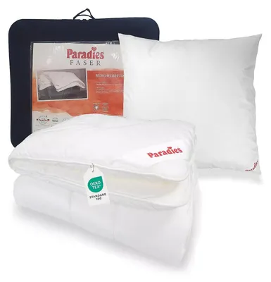 Produktbild von Paradies Winterdecke Bettenset Halia extra warm + Kissen Softy 135x200