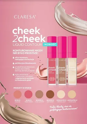 Image de Claresa Cheek2Cheek Moisturizing Creamy Liquid Bronzer Sun Kissed+Application