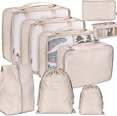 Produktbild von Famanu Koffer Organizer Set - Praktische Packing Cubes für Koffer und Rucksack