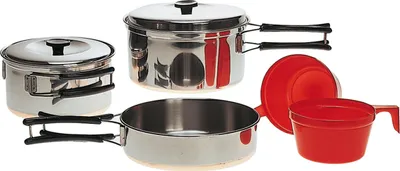 Produktbild von Mil-tec Kochset für 2 Personen, rostfreier Stahl