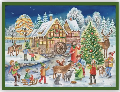 Produktbild von Adventskalender "Weihnachtliches Mühlhaus"