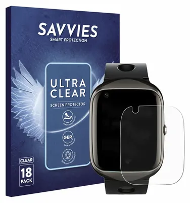 Produktbild von 18x Für ABUBU SmartWatch PBL2 Schutzfolie Savvies Displayschutz Display Schutz Folie Klar Transparent