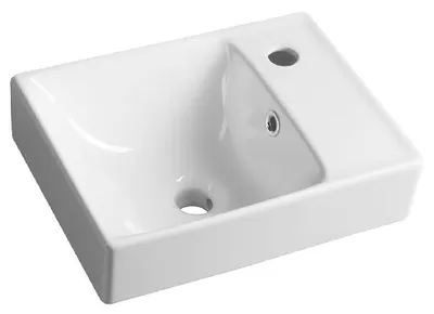 Immagine prodotto di Sapho Nuali - Lavabo 40x30 cm, con sfioratore, foro per rubinetto, bianco TU0128