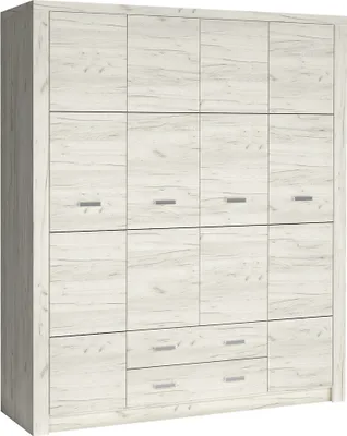 Produktbild von Kleiderschrank modern in Esche weiß INGENIO-161