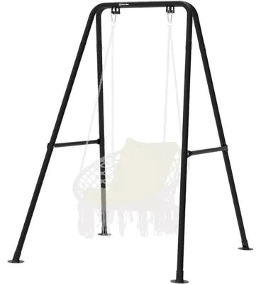 Produktbild von Hängemattengestell für Innen & Außen, belastbar bis 150 kg, wetterfest, schwarz