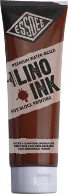Produktbild von Essdee Premium Blockdruckfarbe auf Wasserbasis, 300 ml, Gebrannte Siena