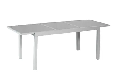 Produktbild von Merxx Gartenmöbel Set 7tlg., 6 Klappsessel, Ausziehtisch 160 (220) x 90 cm, schwarz