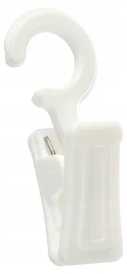 Produktbild von Ranplast Clips für Holz-Vorhangstangen, Weiß, 100 Stück