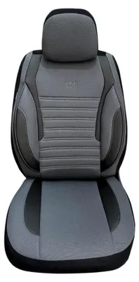 Produktbild von Autositzbezüge Universal Set – Für PKW & SUV – Universal Passform – Halb Leder & Halb Stoff – Komplettset für Vorder- und Rücksitze (GKS1 - Komplettset)