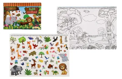 Image de Cahier du règne animal avec autocollants version CZ 35x25cm