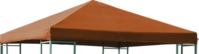 Produktbild von DEGAMO Ersatzdach Pavillondach Pavillonplane Ersatzplane für Metall- und Alupavillon 3x3 Meter, terracotta, wasserdicht PVC-beschichtet