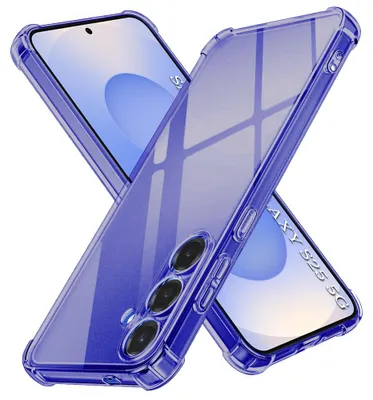 Obrázok produktu pre Techsuit - Shockproof Clear Silicone obal pre Samsung Galaxy S25 - dymovo čierny