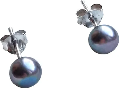 Produktbild von Damen Ohrstecker Perle aus 925 er Sterling Silber