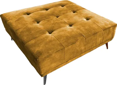 Produktbild von KAWOLA Hocker WIOLO velvet cognac