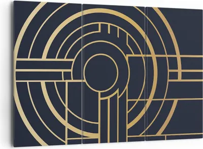 Produktbild von Bild auf Leinwand - Leinwandbild - 3 Teile - Abstraktion Stück Modern - 165x110cm - Wand Bild - Wanddeko - Wandbilder - Leinwanddruck - Bilder - Wanddekoration - Leinwand bilder - CE165x110-4640