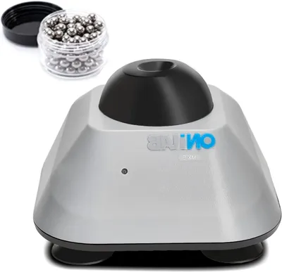 Productafbeelding van Mini Vortex Mixer - Laboratorium Roerder - Vloeistoffen Mengen - Aanraakfunctie - 120 Mengbollen - Grijs