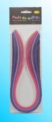 Obrázek produktu pro Quillingové proužky 10mmx50cm růžové 100ks
