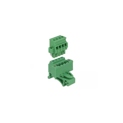 Image de DELOCK Terminalblock Set f. Hutschiene  4Pin m. Schraubverr.