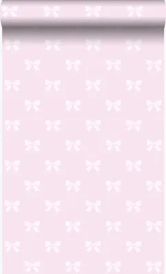 Produktbild von Origin Wallcoverings Tapete kleine Schleifen Rosa 53 cm x 10.05 m