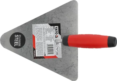 Zdjęcie produktu dla Trójkątna kielnia murarska ze stali nierdzewnej 200 x 190 mm