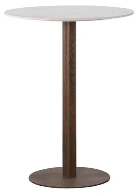 Zdjęcie produktu dla Stolik barowy z ceramiki, średnica 70 cm - biały
