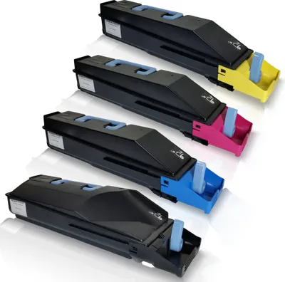 Produktbild von 4x kompatible Tonerkartuschen für Kyocera TASKalfa400ci TASKalfa500ci TASKalfa552ci Black Cyan Magenta Yellow Sparset