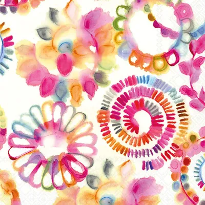 Image de Serviettes Papier Cercles Fantastiques Design Festif Et Pratique Pour Toutes Occasions - Ambiente
