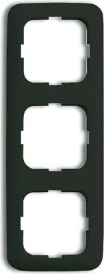 Produktbild von Busch-Jaeger 2513-215 Abdeckrahmen, 3-fach Rahmen schwarz