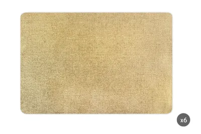 Immagine prodotto di Excelsa Set di 6 tovagliette in plastica dorata 45Xh0.1X30 cm Oro
