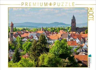 Produktbild von CALVENDO Puzzle Grebenstein vom Burgberg aus gesehen | 1000 Teile Lege-Größe 64x48cm Foto-Puzzle für glückliche Stunden