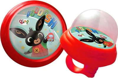 Productafbeelding van Tataway Squeezy fietsbel, model Kind Bing Bunny, rood