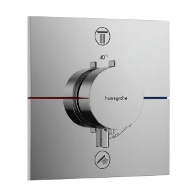Zdjęcie produktu dla Fertigmontageset ShowerSelect Comfort E Termostat, UP chrom