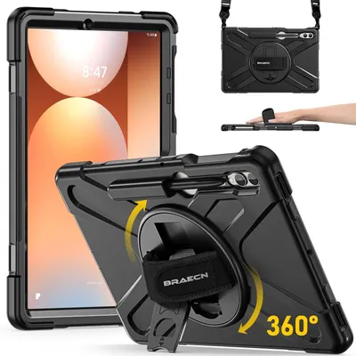 Immagine prodotto di Custodia protettiva per Galaxy Tab S7 Plus da 12,4 pollici, con supporto per S Pen e stand