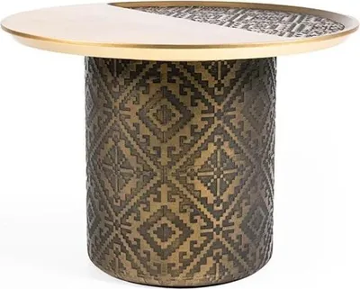 Image de Table basse de salon Table ronde de luxe Nouveau mobilier