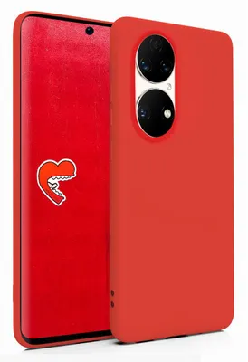 Produktbild von MyGadget Silikon Hülle für Huawei P50 Pro - robuste Schutzhülle - TPU Case Slim - Silikonhülle Back Cover - Ultra Kratzfest Handyhülle matt - Rot