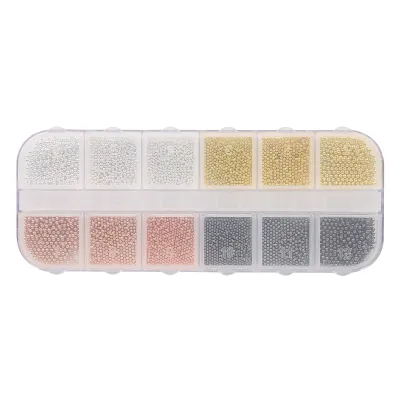 Zdjęcie produktu dla Nail Art DIY Ball Decorations, Nail Art Ball Decorations, Nail Art Steel Ball Decor, Nail Art Metal Beads, Manicure DIY Decoration Beads, Nail Art Supplies