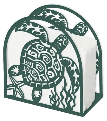 Produktbild von Elzusha – Serviettenhalter in Form eines grünen Schildkröten – Einzigartige Tischdekoration für Strand und Esstisch