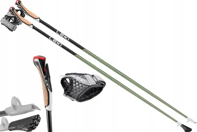 Zdjęcie produktu dla Kijki do Nordic Walking Leki Flash Carbon, 120 cm - ultralekkie i wytrzymałe