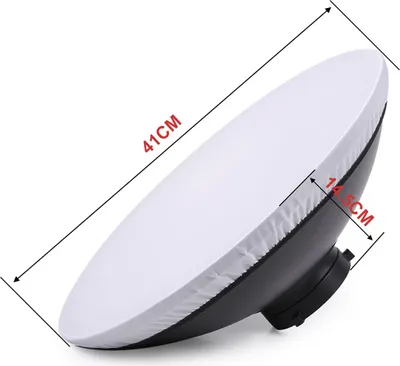 Zdjęcie produktu dla odbłyśnik lampy błyskowej 41 cm Beauty Dish do lampy błyskowej Speedlite z mocowaniem Bowens Akcesoria do studia fotograficznego