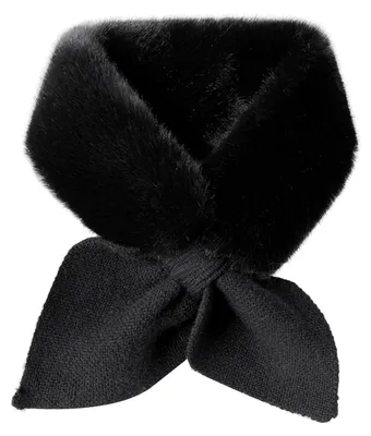 Produktbild von Dicker, warmer, breiter, edler Thermoschal für Damen, Herbst/Winter, aus Kunstkaninchenfell