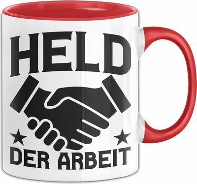 Produktbild von Kommunismus Tasse Held Der Arbeit Tasse Ddr Ostalgie Kommunist Fun (Rot)