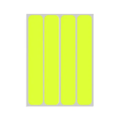Immagine prodotto di Set di adesivi riflettenti per borse da moto giallo fluo 4 pezzi