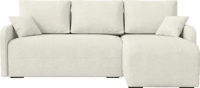 Produktbild von BroMARKT Ecksofa mit Schlaffunktion Malen Beige Bouclé Rechts