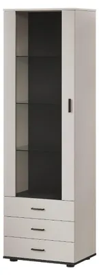 Produktbild von Cama SOHO 201049, Lagerschrank, Bodenstehend, Wandschrank, 3 Regale, 1 Tür(en), Grau