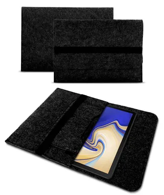 Produktbild von Schutzhülle für Samsung Galaxy Tab S10 S9 S8 Plus Tablet Tasche Case Filz HülleNotebook Sleeve Farbe:Dunkel Grau