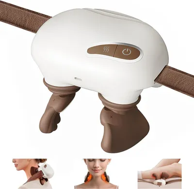 Produktbild von Bionisches Nackenmassagegerät mit 4D-Knetmassage & Wärmefunktion, kabellos, Tiefenmassage für Nacken, Rücken & Schultern