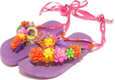 Obrázek produktu pro 3979F infradito HAVAIANASDIPINTO E RICAMATO A MANO scarpa sandalo