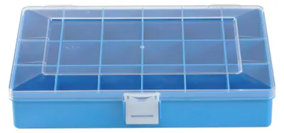 Obrázok produktu pre Triediaci box Hünersdorff Compact 170x250x46mm 18 priehradiek, modrý