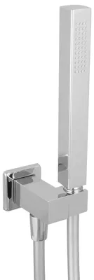 Produktbild von PaulGurkes Handbrause mit Wandanschlussbogen Brauseschlauch eckig Brausegarnitur