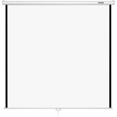 Produktbild von tectake® Beamer-Leinwand ausziehbar Doppelschicht-Gewebetuch, faltenfrei